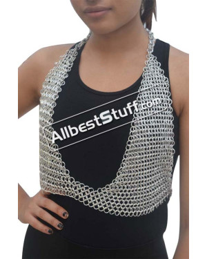 Light Weight Aluminum Butted Chainmail Bra top
